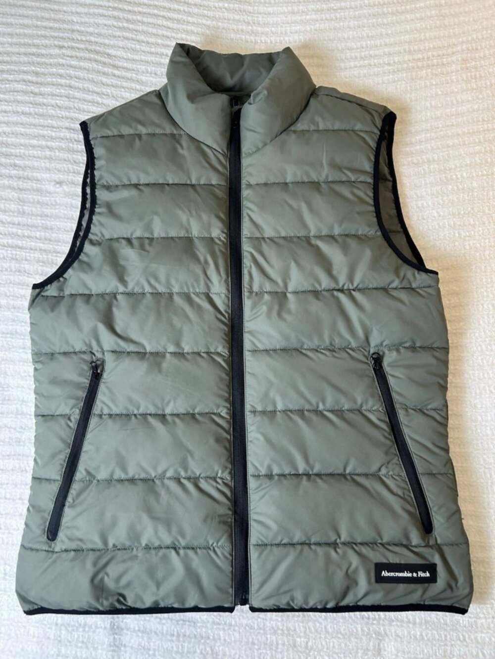 Abercrombie & Fitch Men Primaloft Lightweight Puffer Resistant Vest Small Green